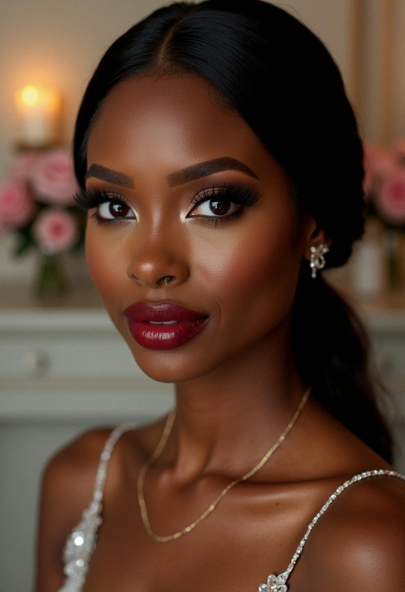 black wedding makeup dark skin