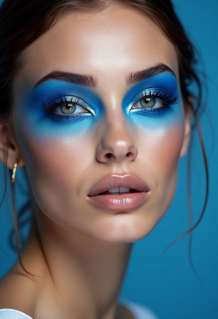 blue makeup look blue makeup look