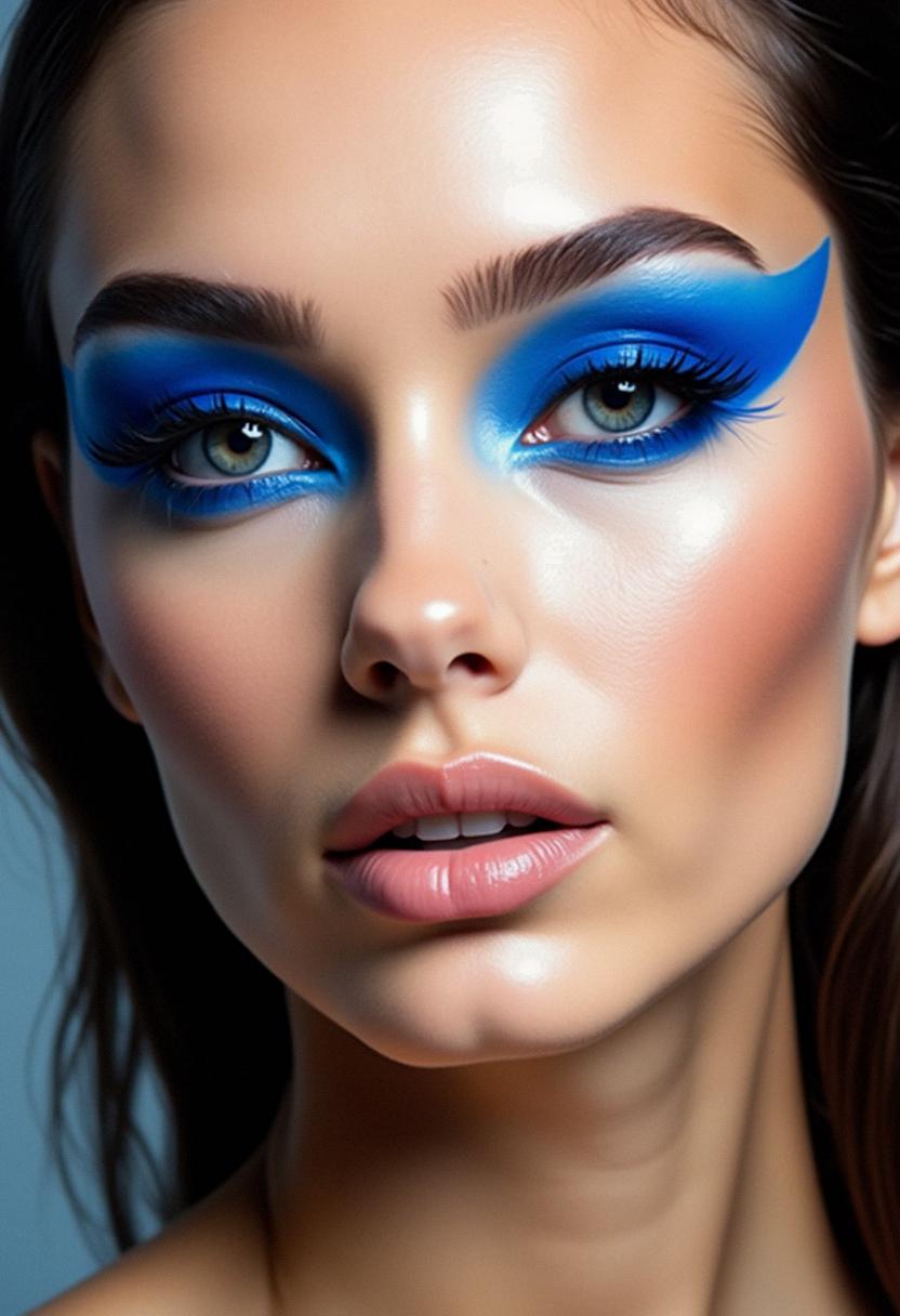 blue makeup look blue makeup look