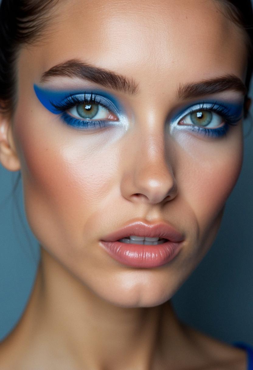 blue makeup look blue makeup look