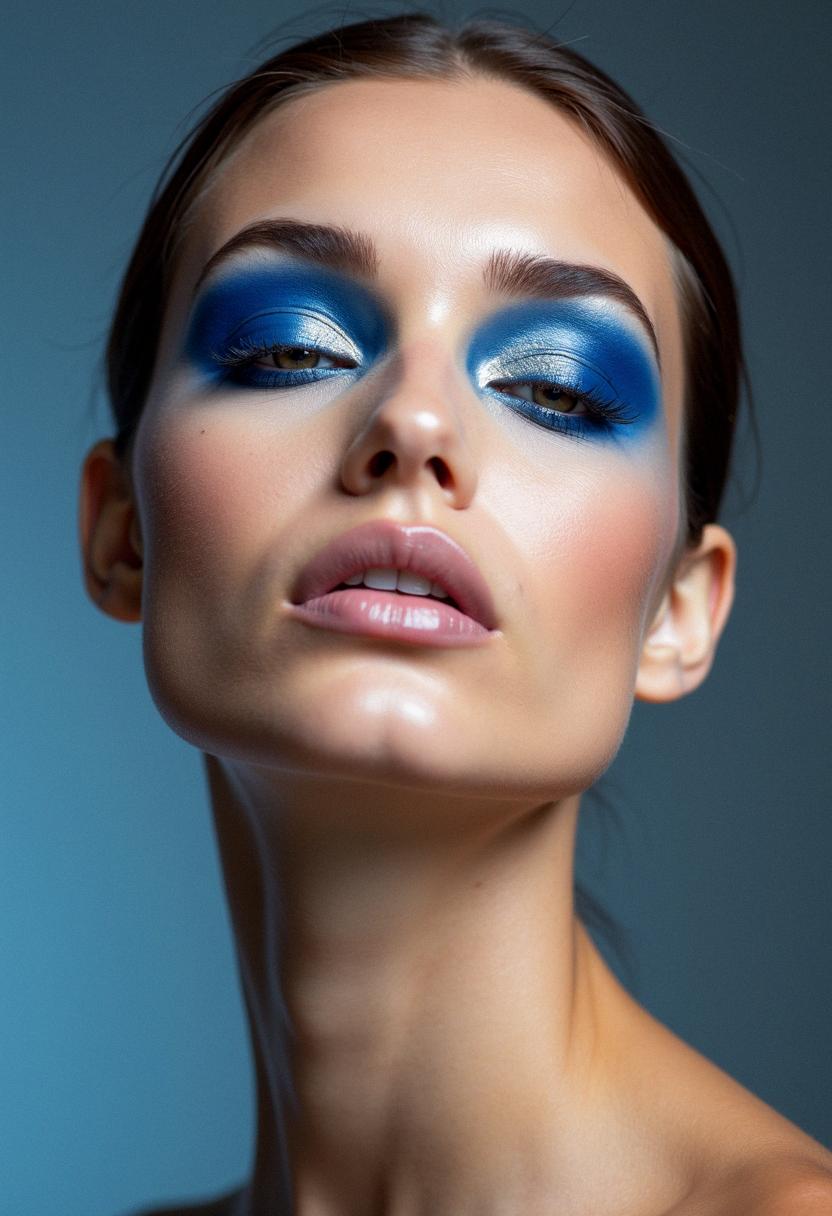 blue makeup look blue makeup look