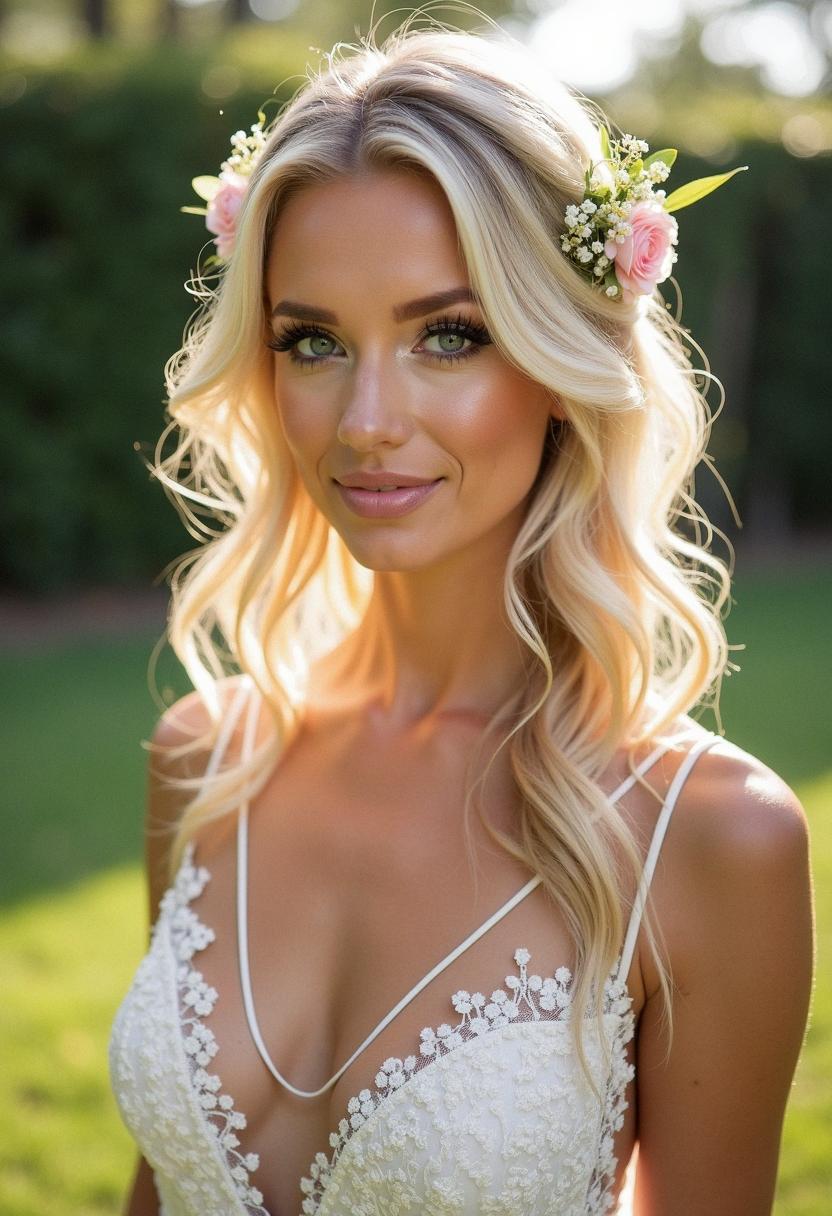 bridal hair and makeup for blondes