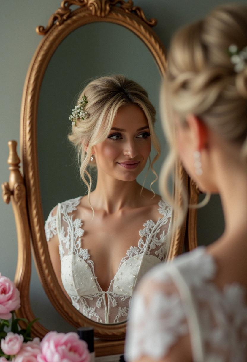 bridal hair and makeup for blondes