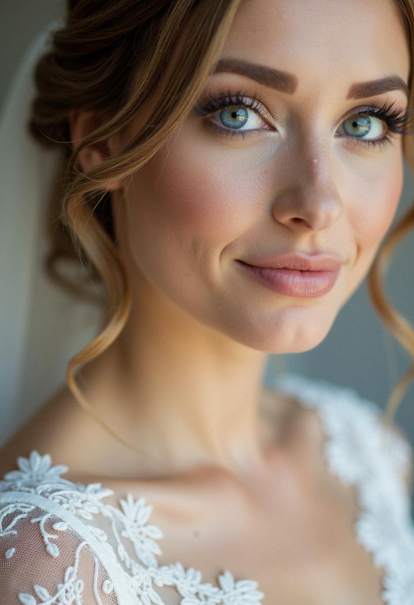 bridal makeup for blue eyes