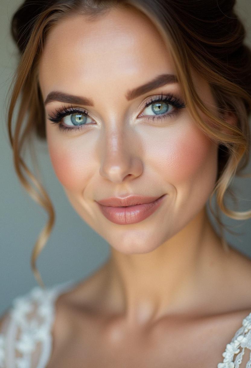 bridal makeup for blue eyes
