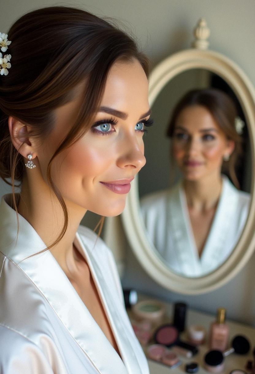 bridal makeup for blue eyes