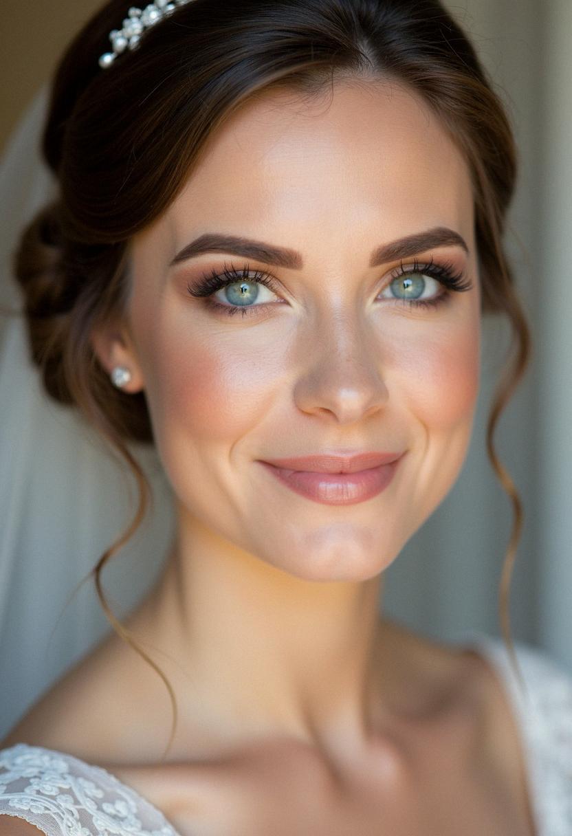 bridal makeup for blue eyes