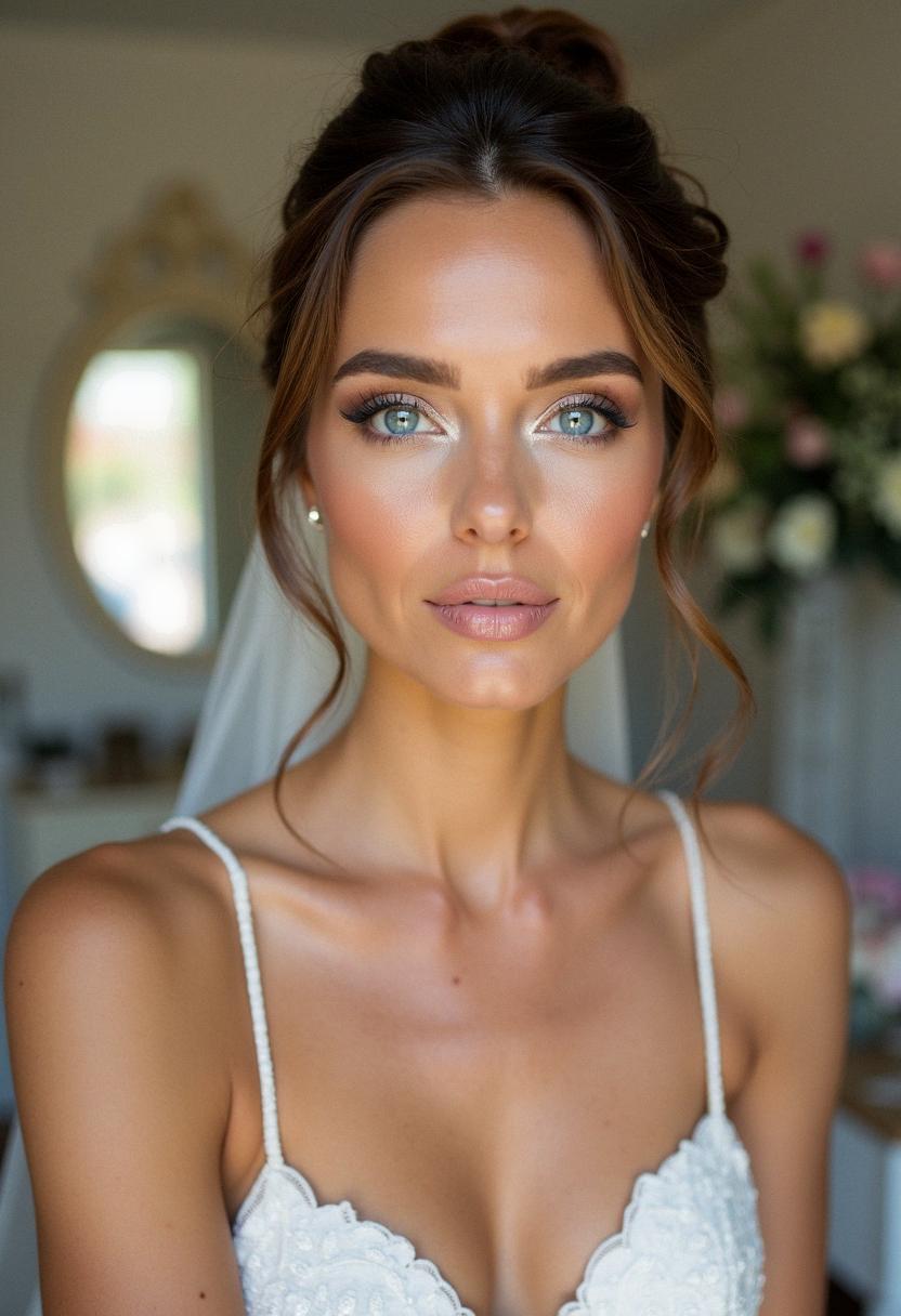 bridal makeup for blue eyes