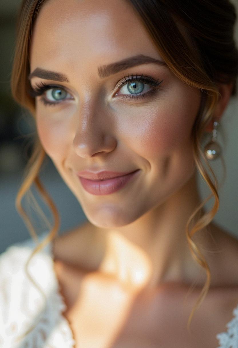 bridal makeup for blue eyes