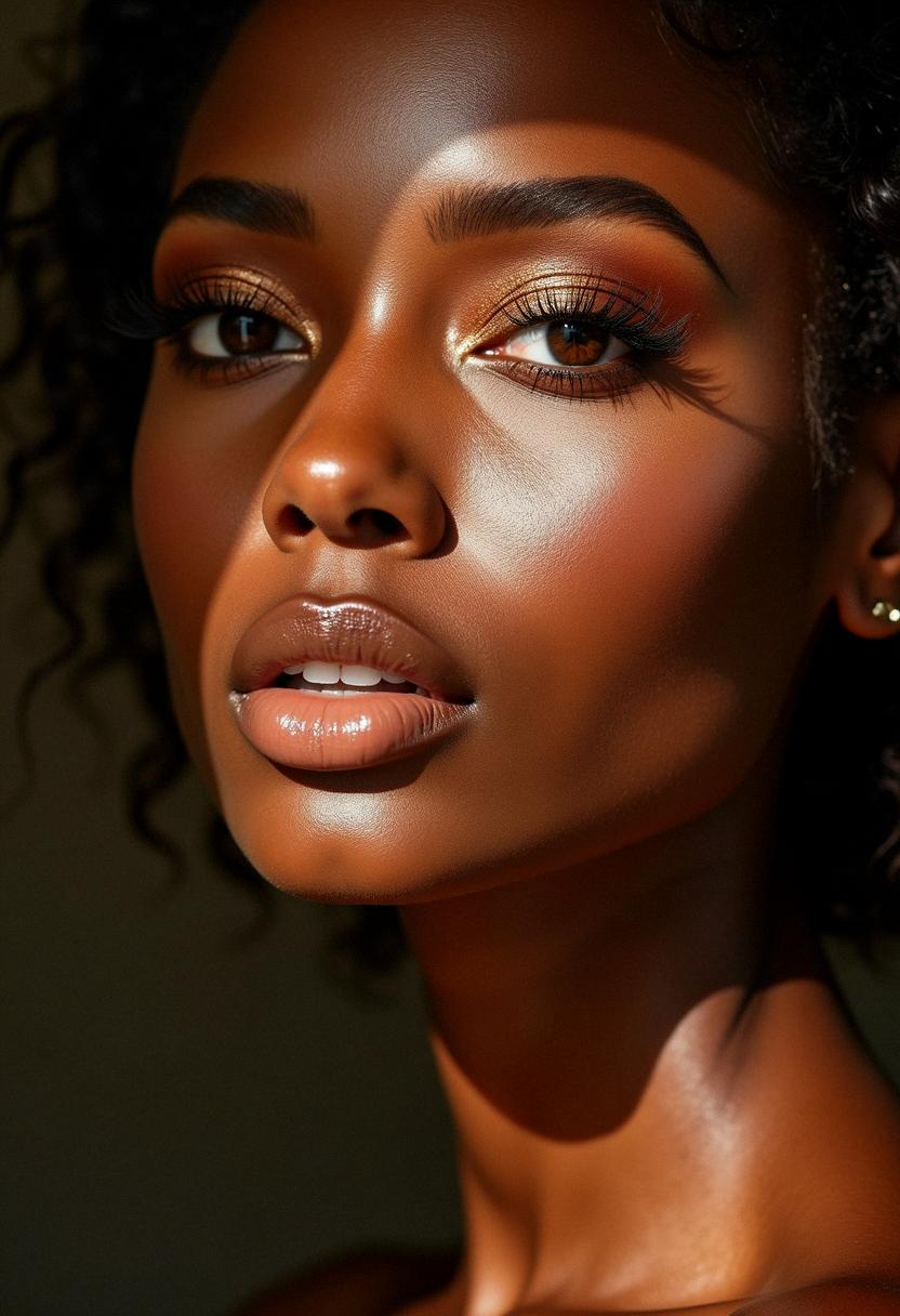 bronze makeup dark skin