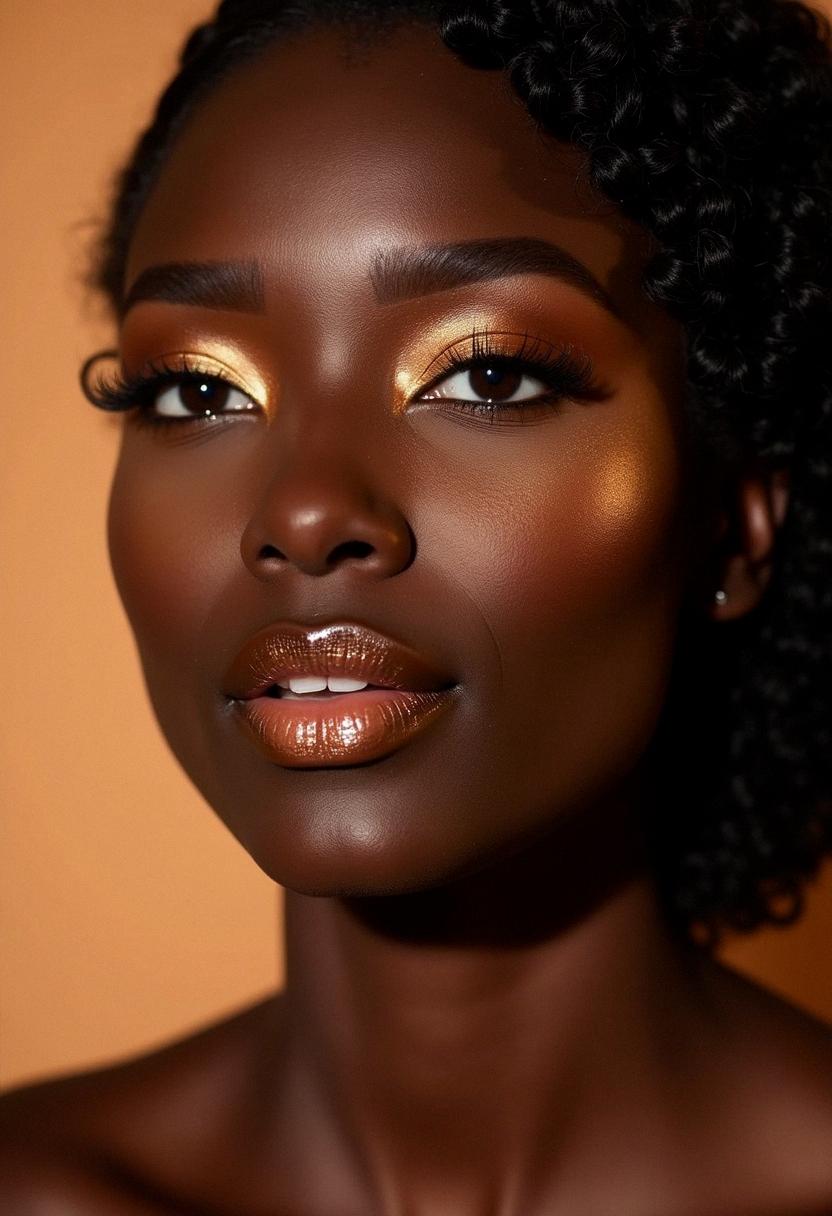 bronze makeup dark skin