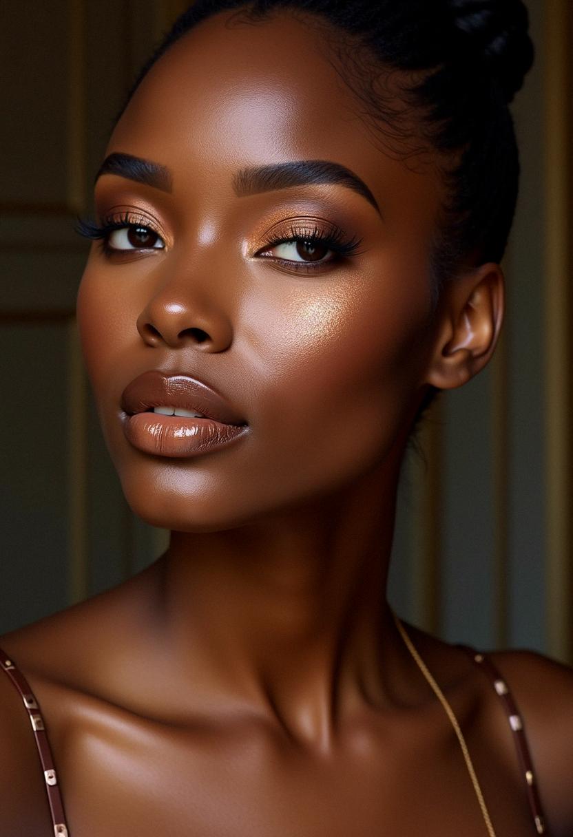 bronze makeup dark skin