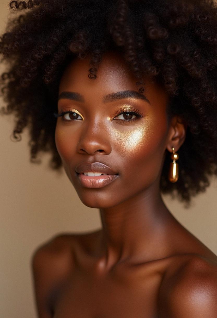 bronze makeup dark skin
