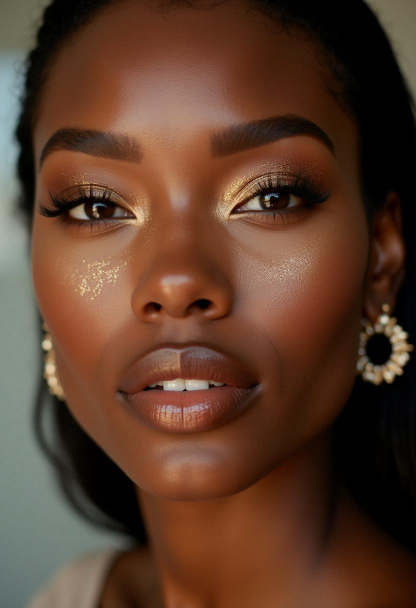 bronze makeup dark skin