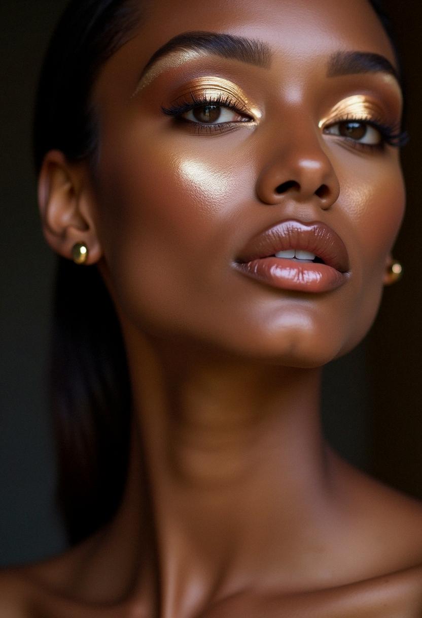 bronze makeup dark skin