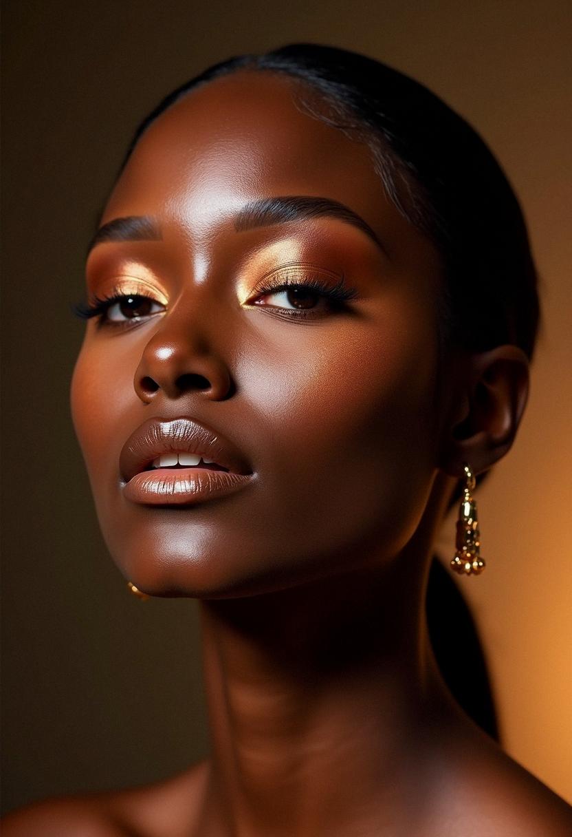 bronze makeup dark skin