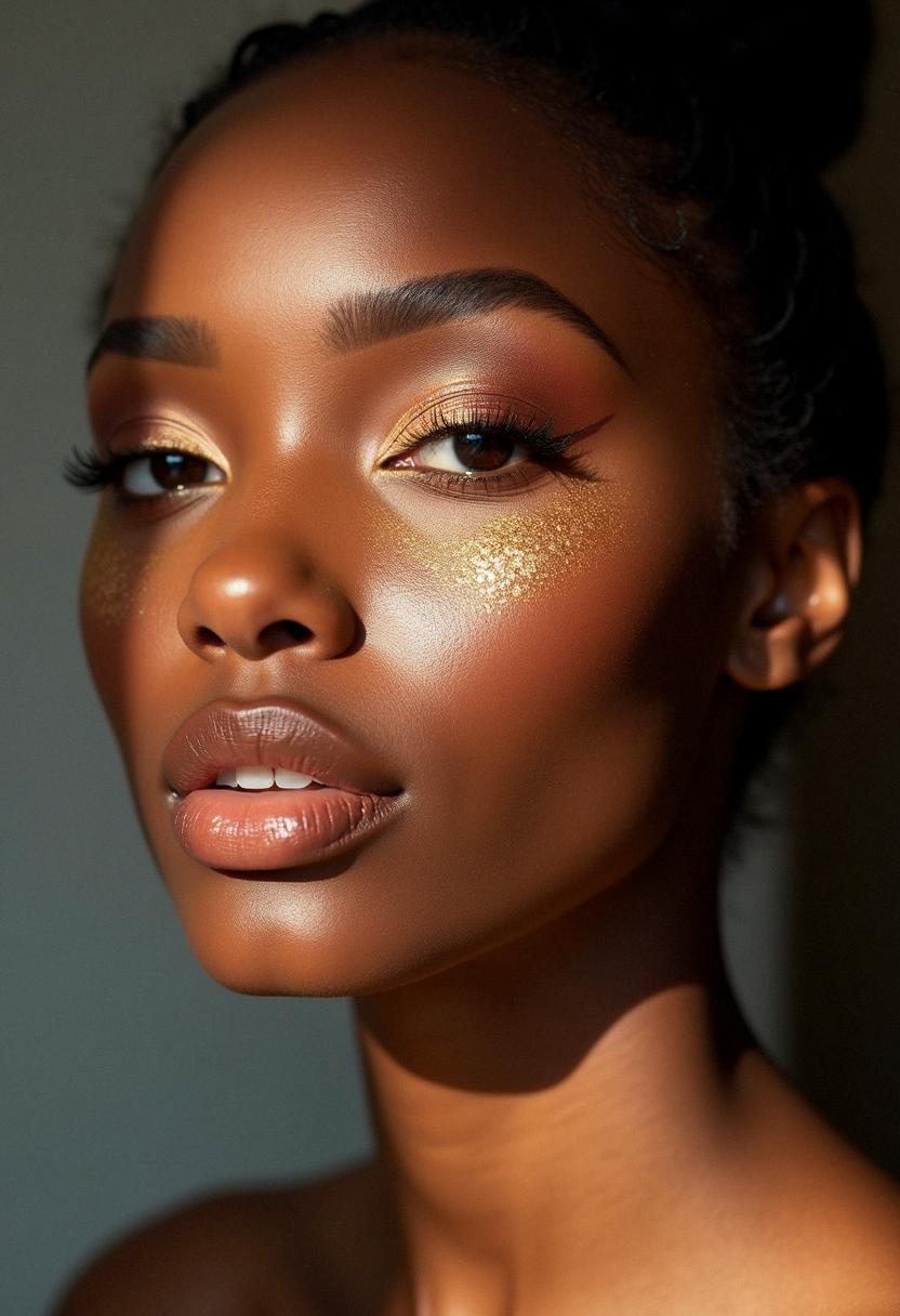 bronze makeup dark skin