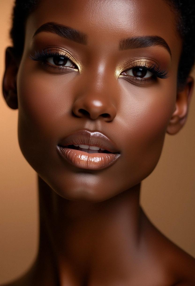 bronze makeup dark skin