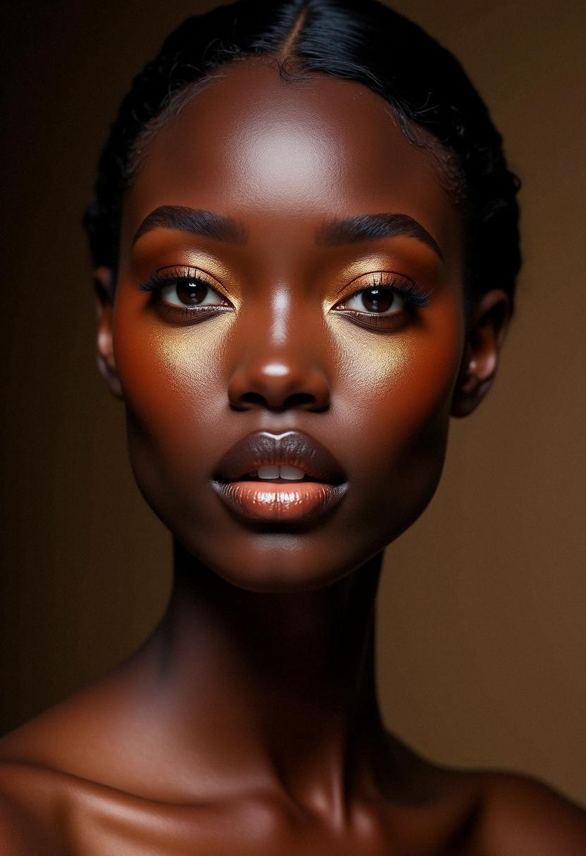 bronze makeup dark skin