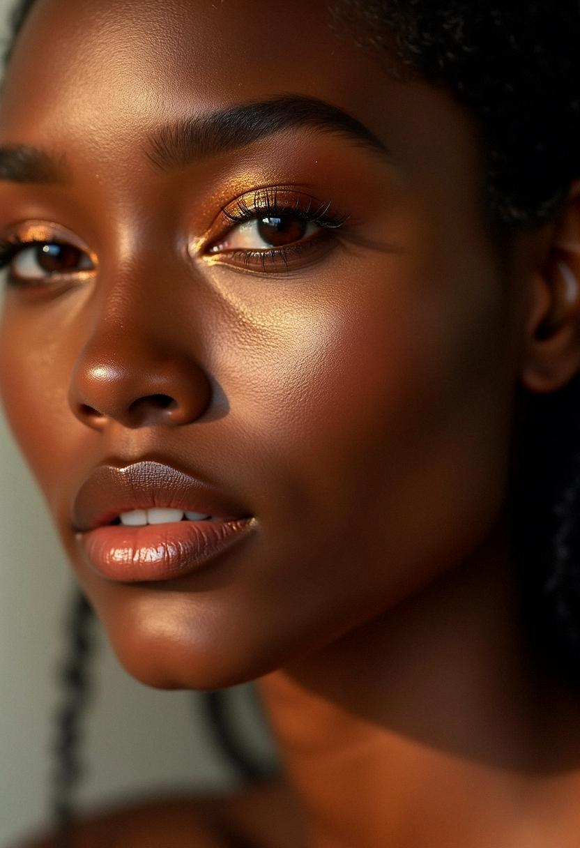 bronze makeup dark skin