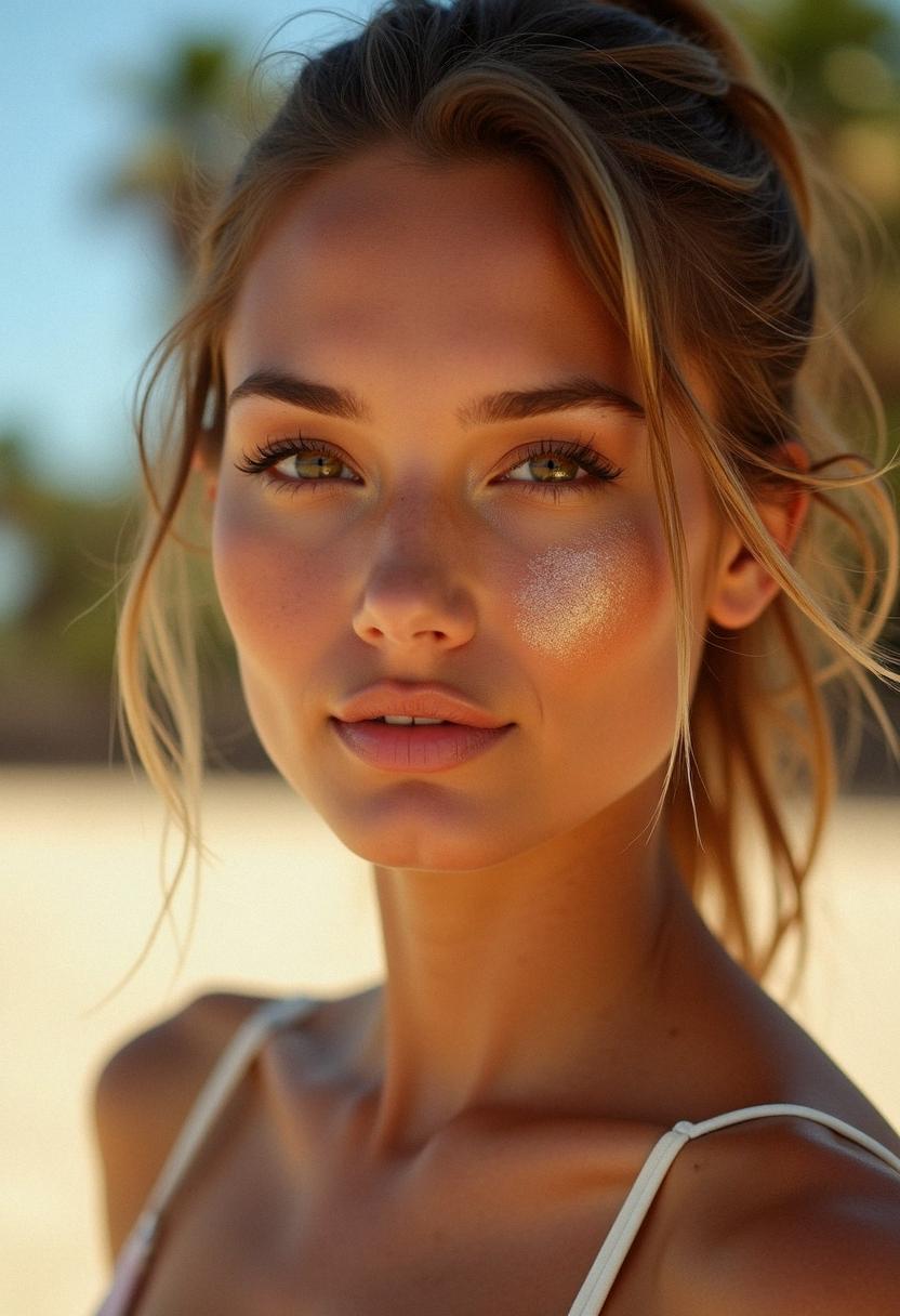 bronze makeup summer