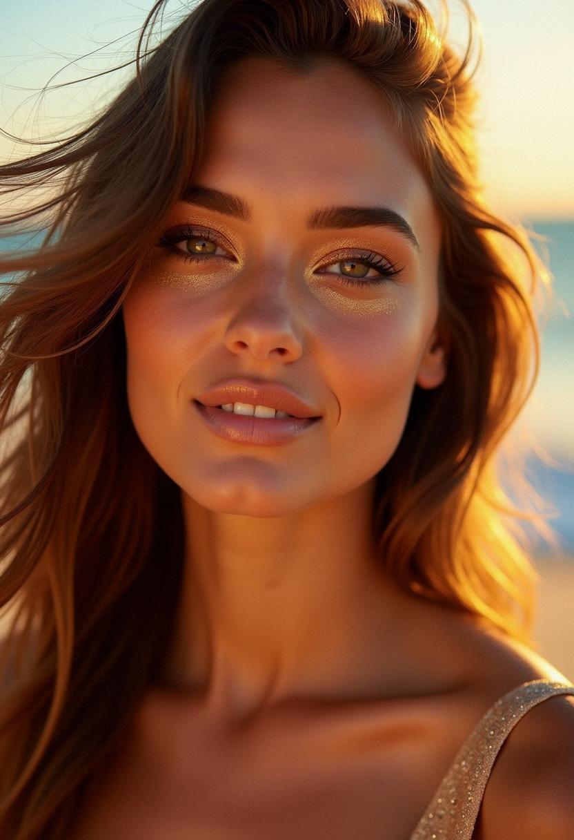 bronze makeup summer