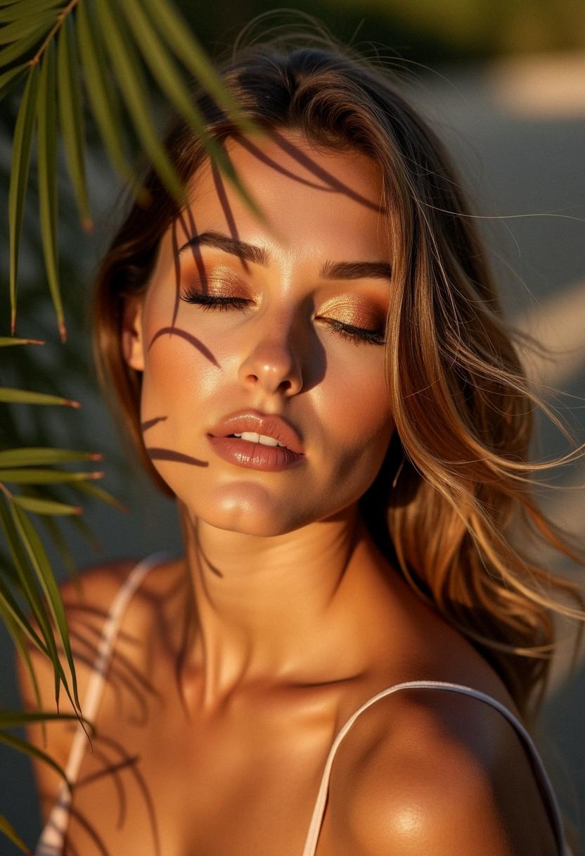 bronze makeup summer