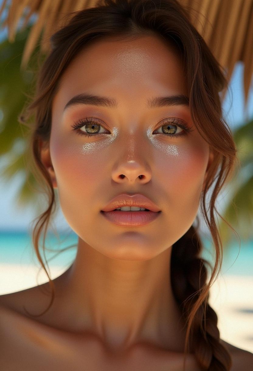 bronze makeup summer