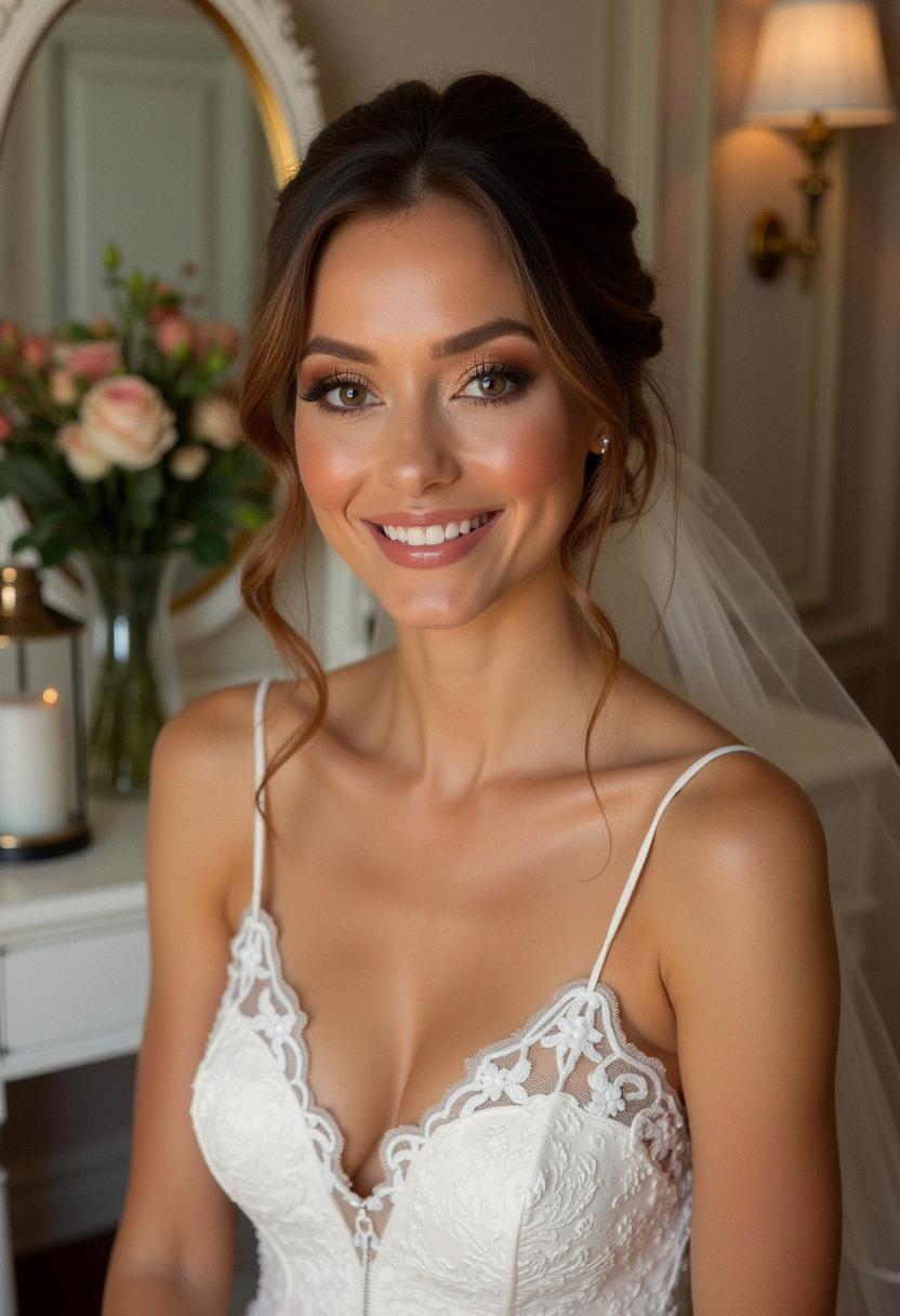 bronze makeup wedding