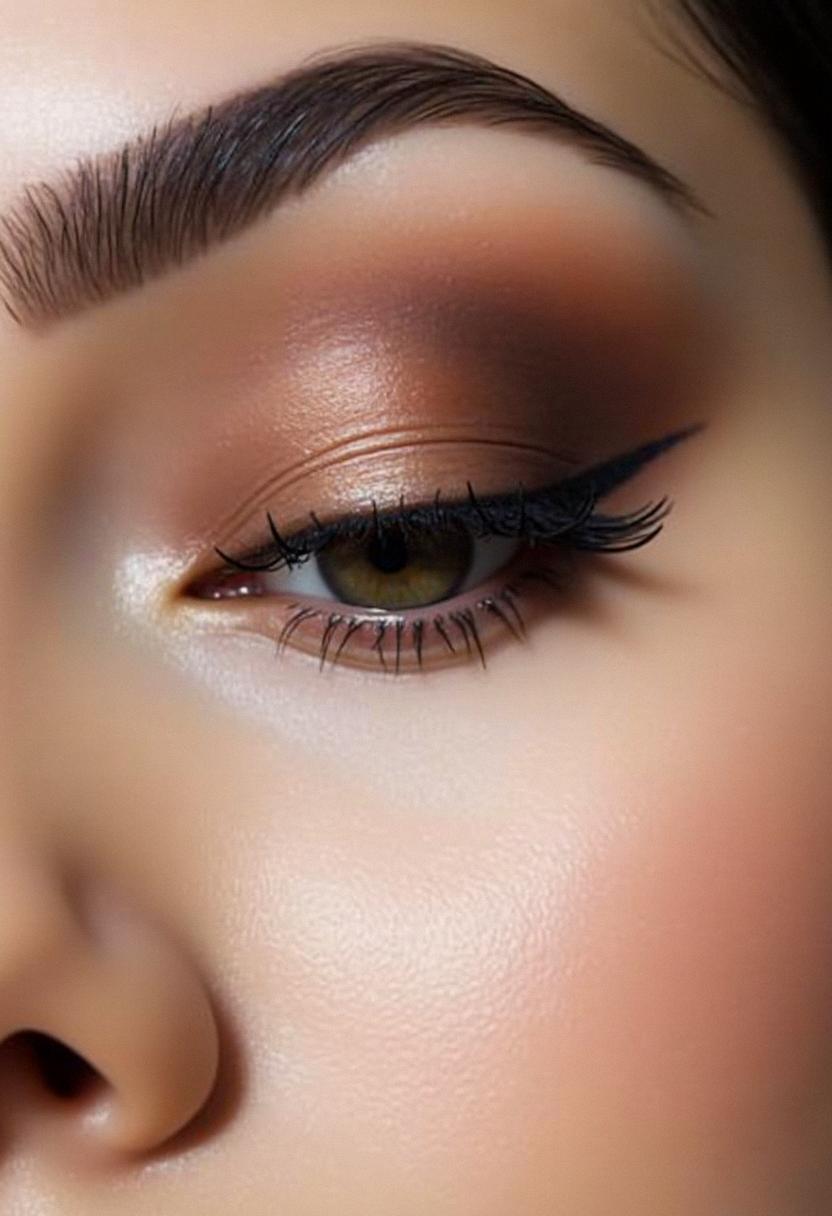 brown eye makeup minimal