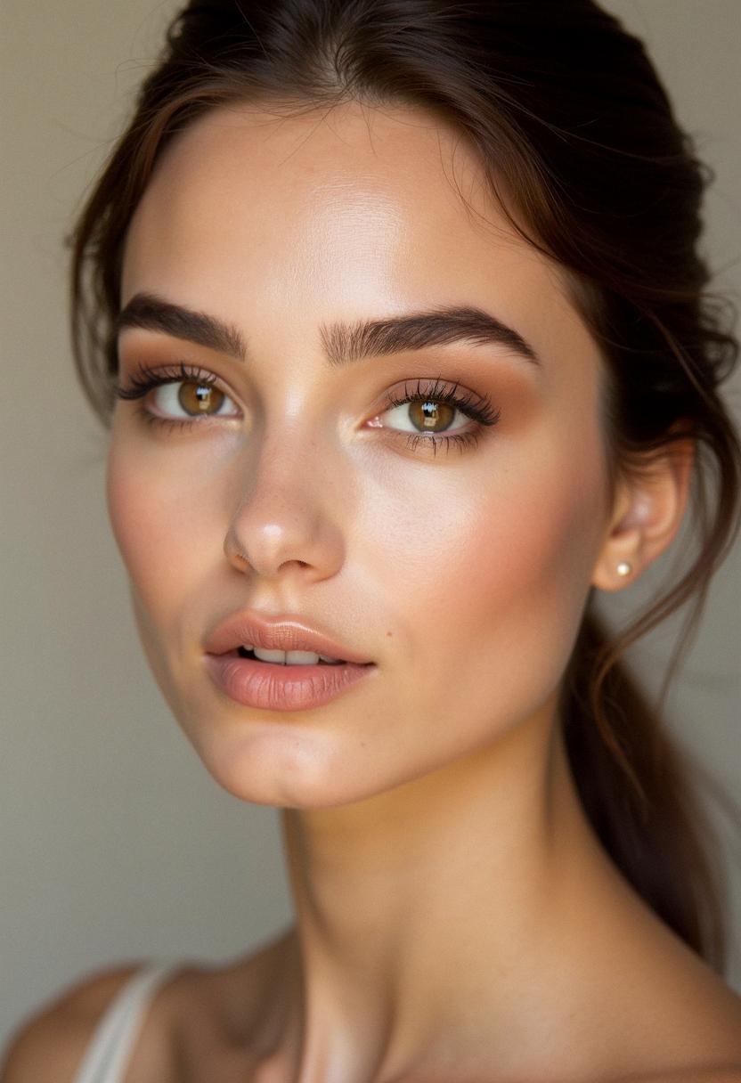 brown eye makeup minimal