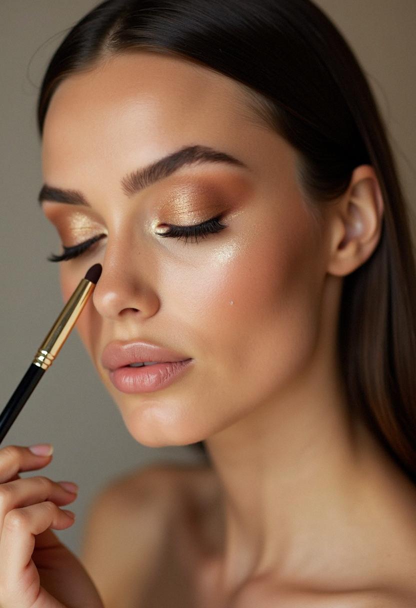 brown eye makeup minimal