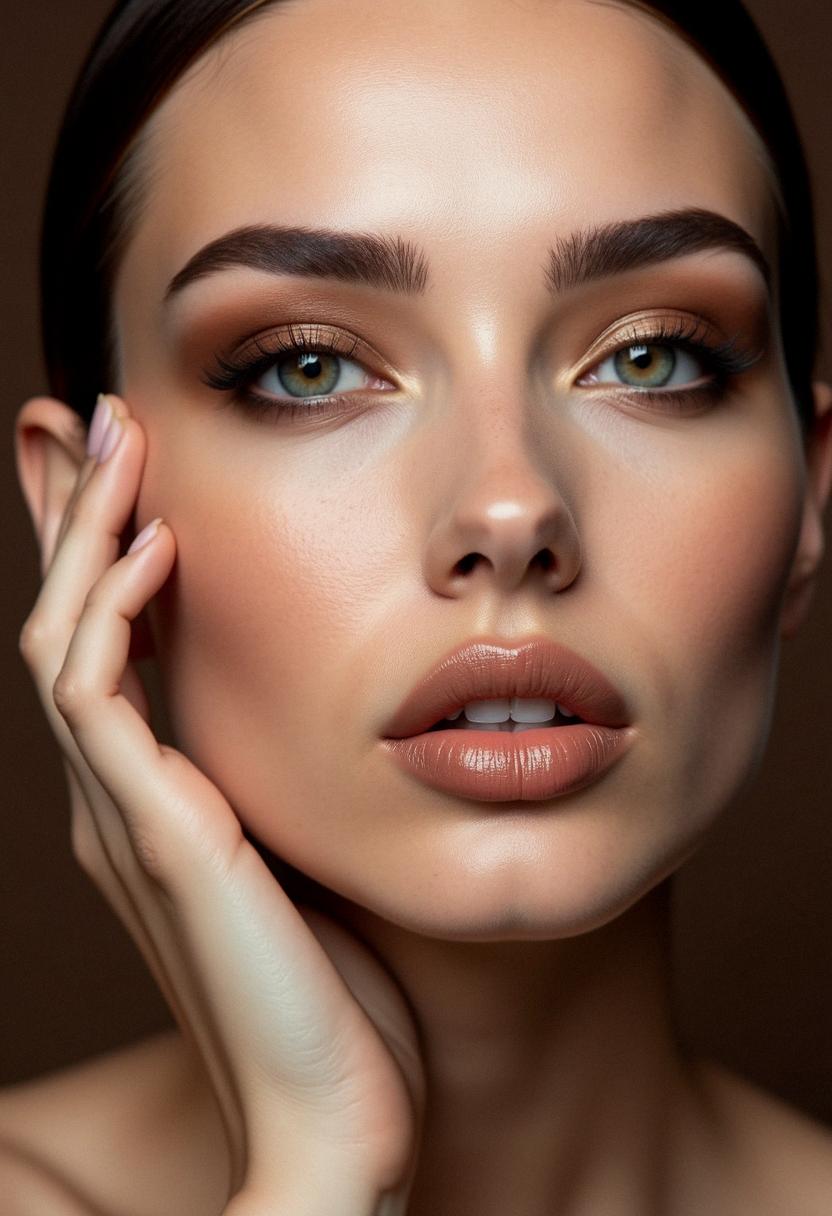 brown eye makeup minimal