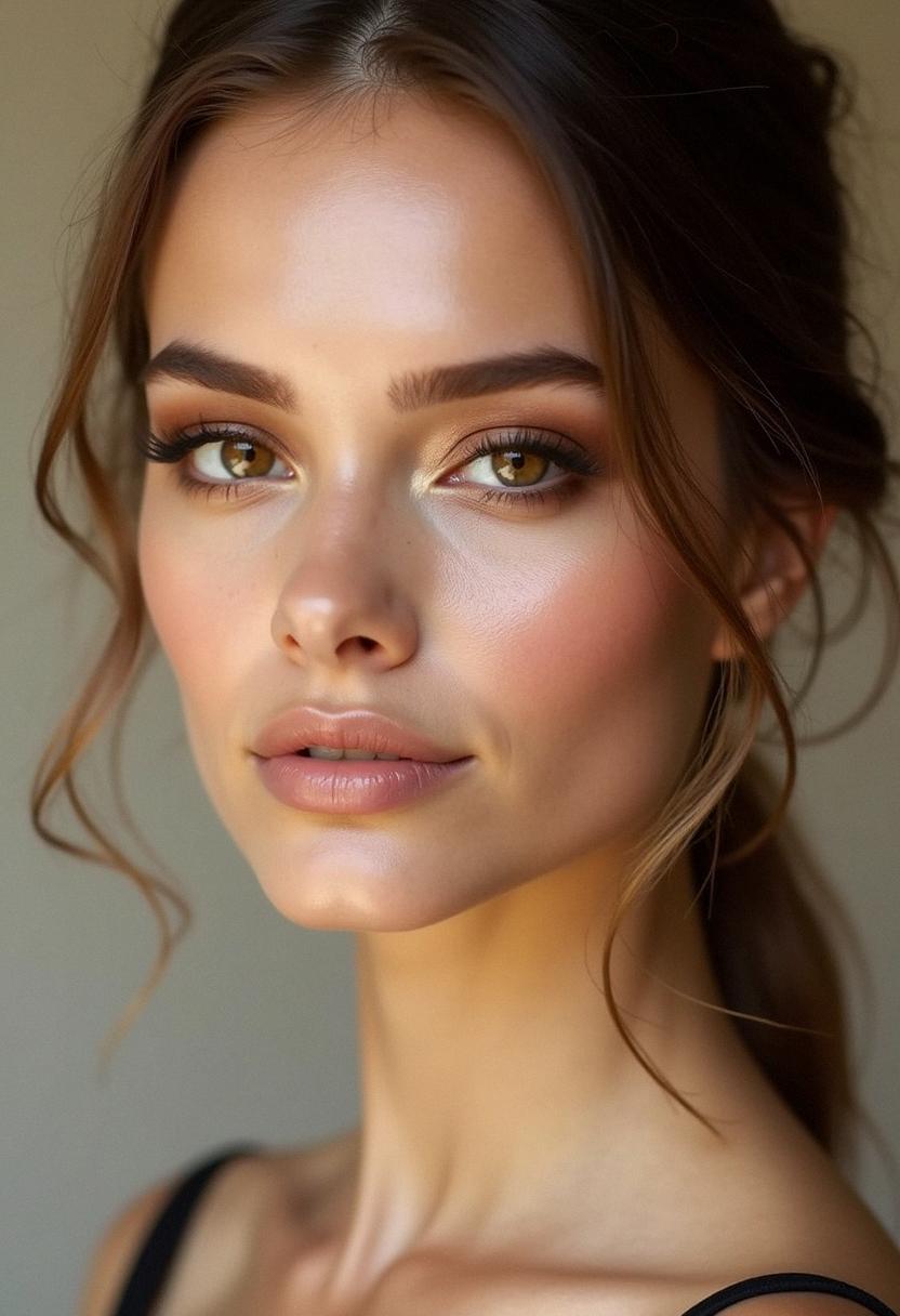 brown eye makeup minimal