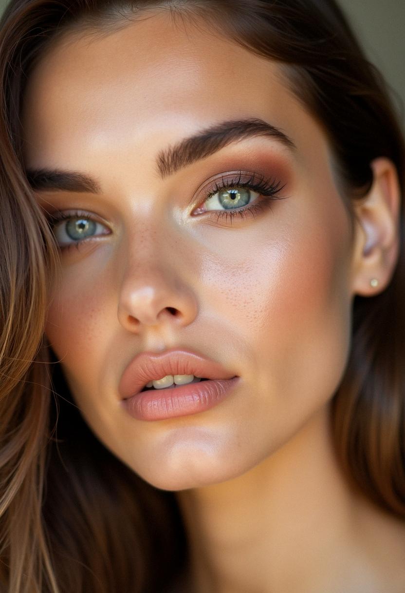 brown eye makeup minimal