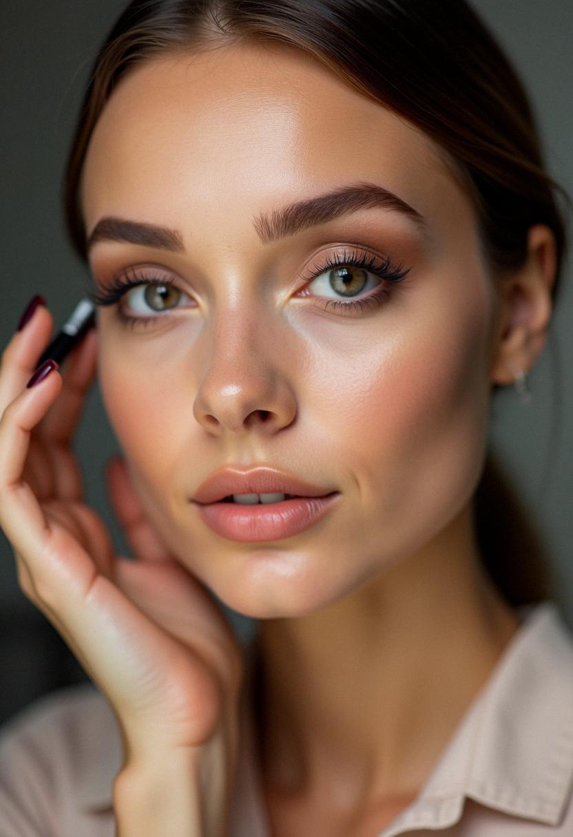 brown eye makeup minimal