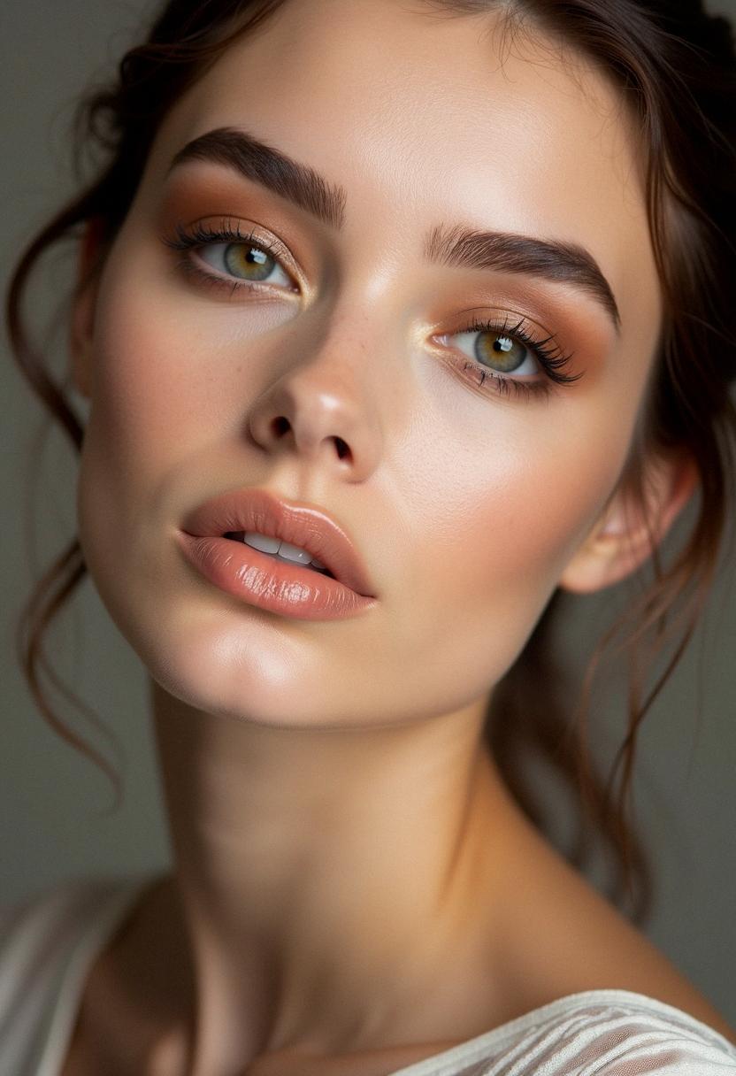 brown eye makeup minimal