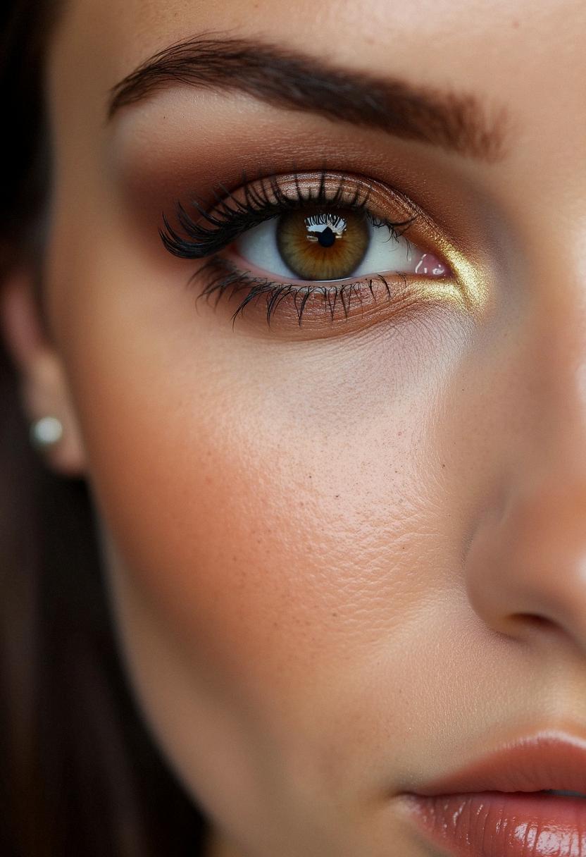 brown makeup eyes