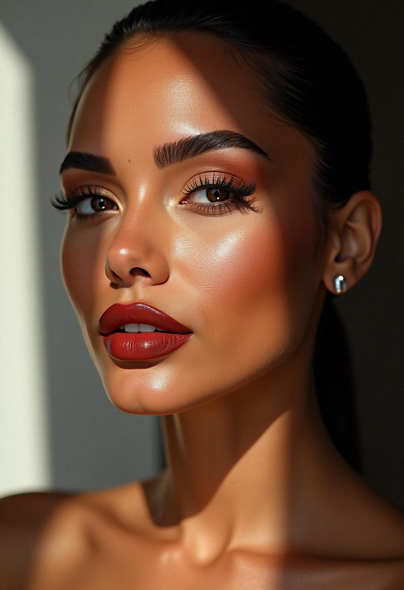 brown skin makeup latina