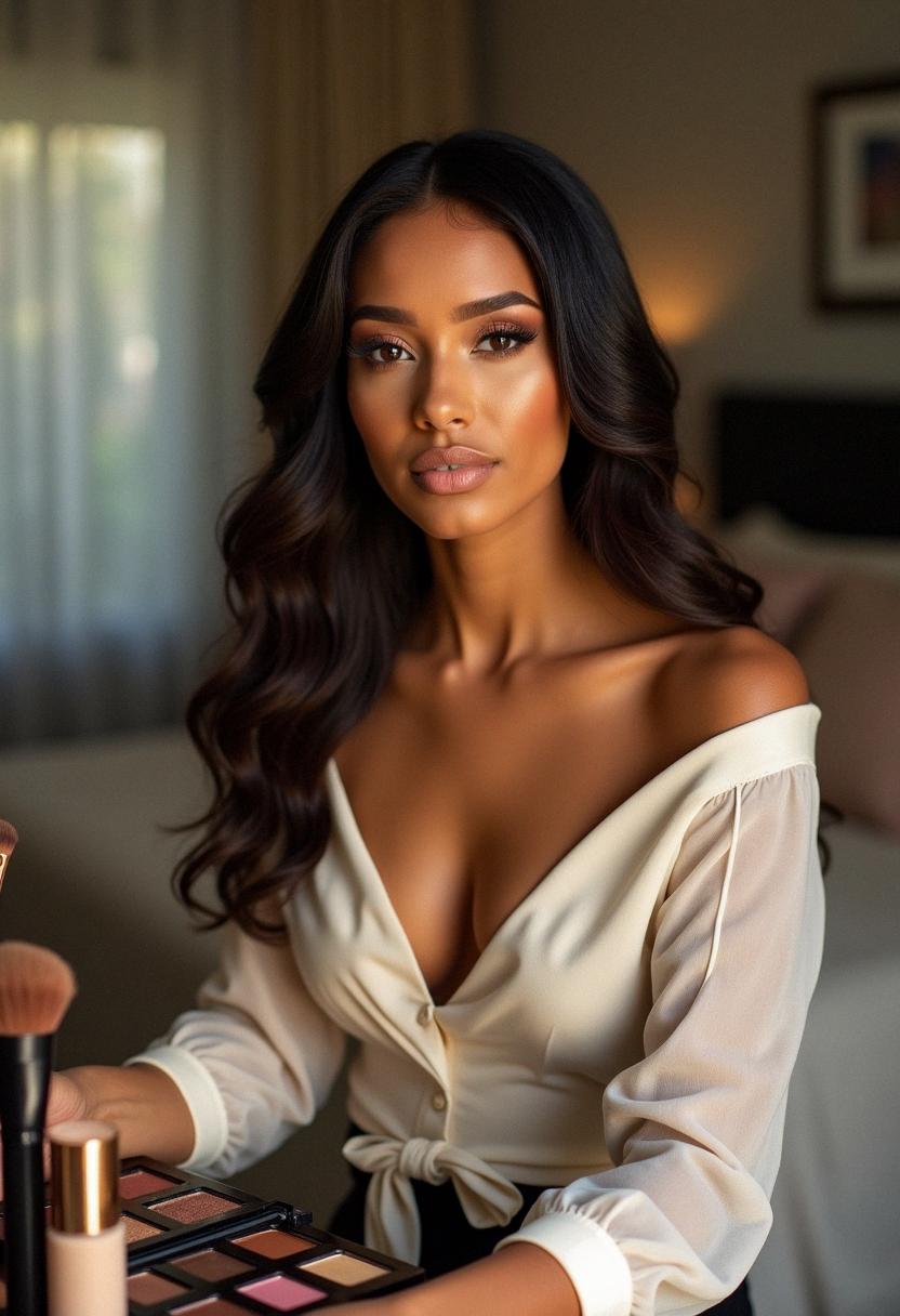 brown skin makeup latina