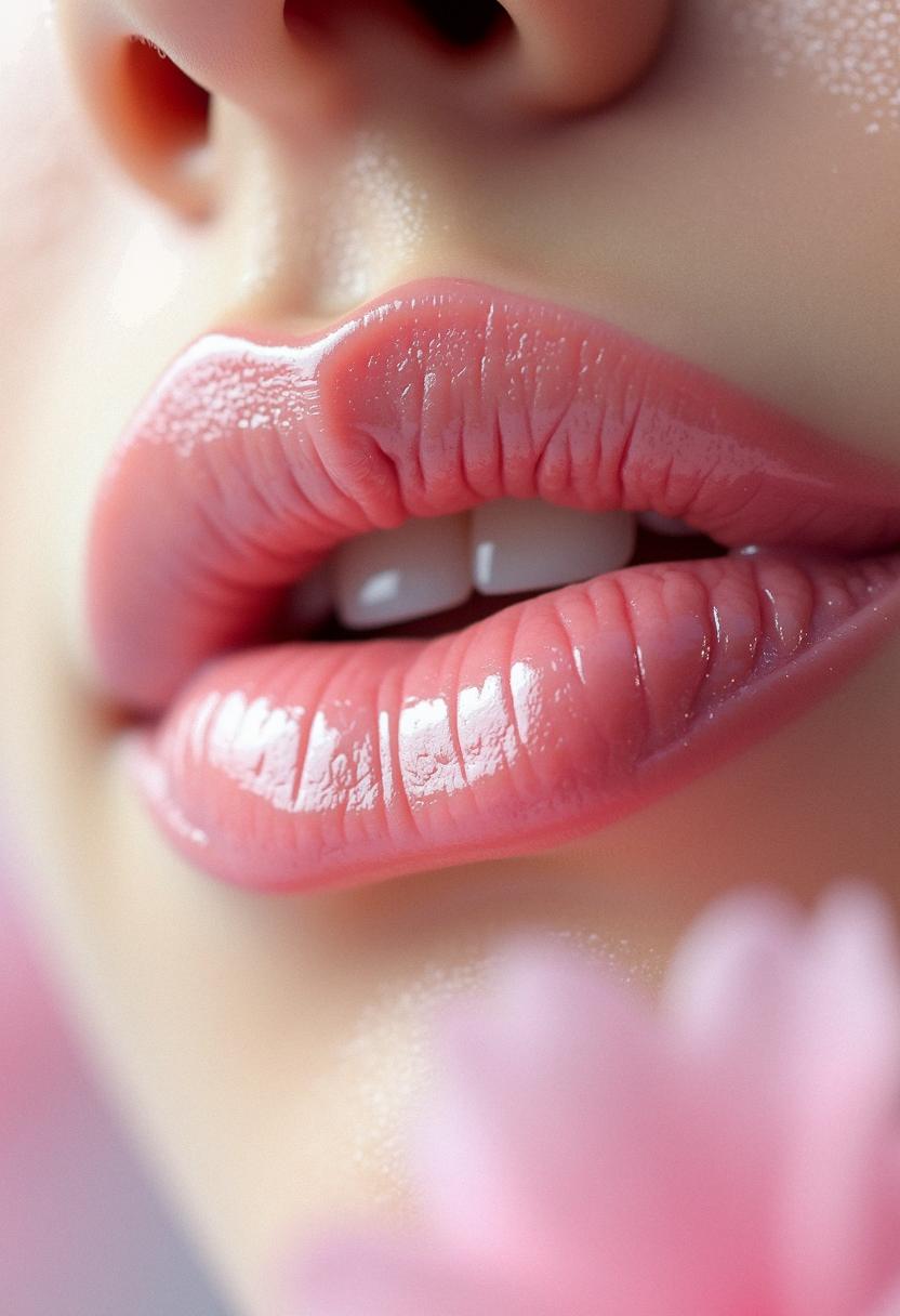 cute lips aesthetic