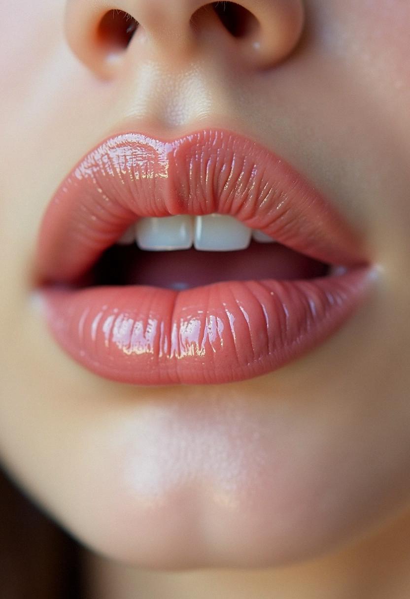 cute lips aesthetic