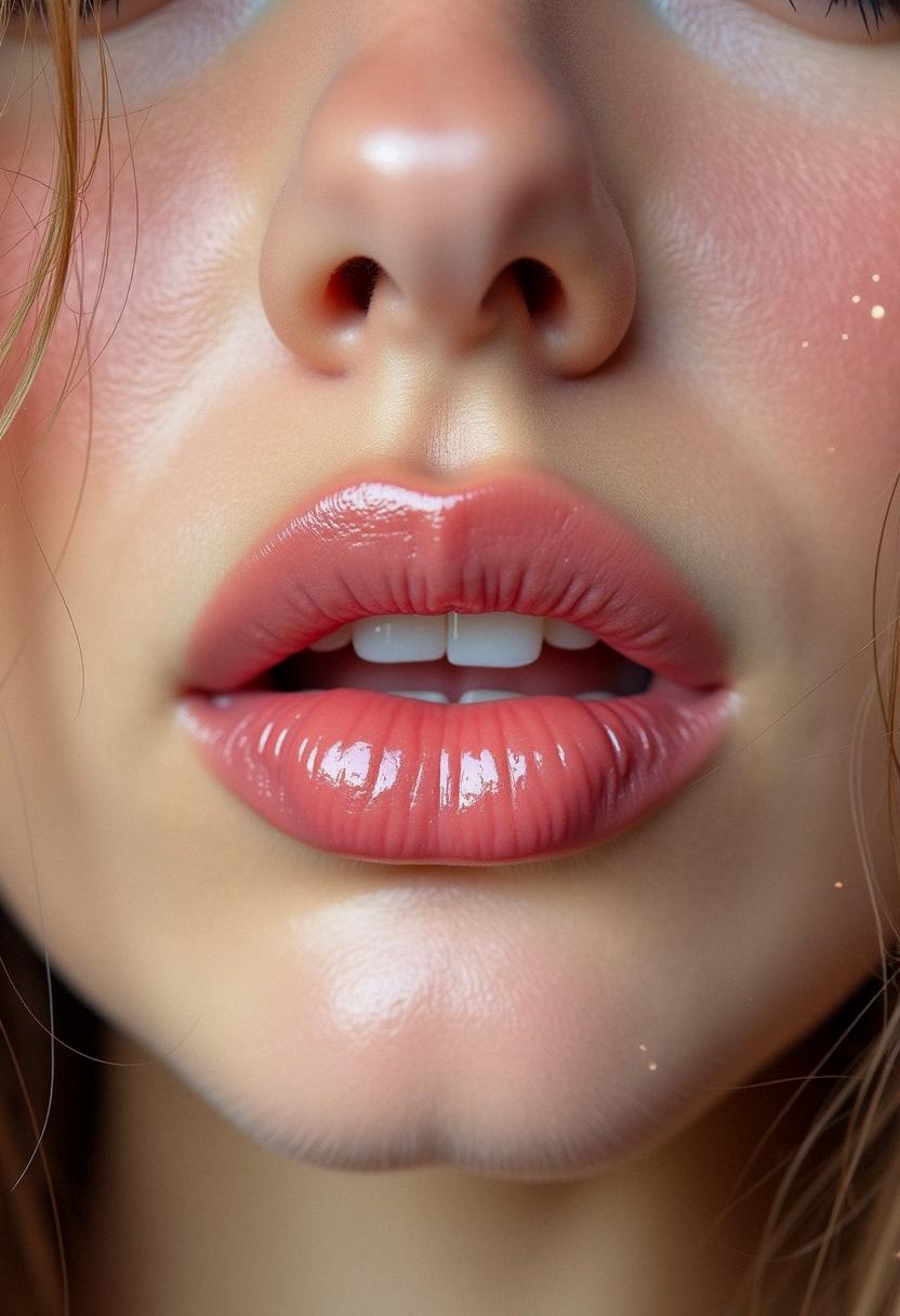 cute lips aesthetic