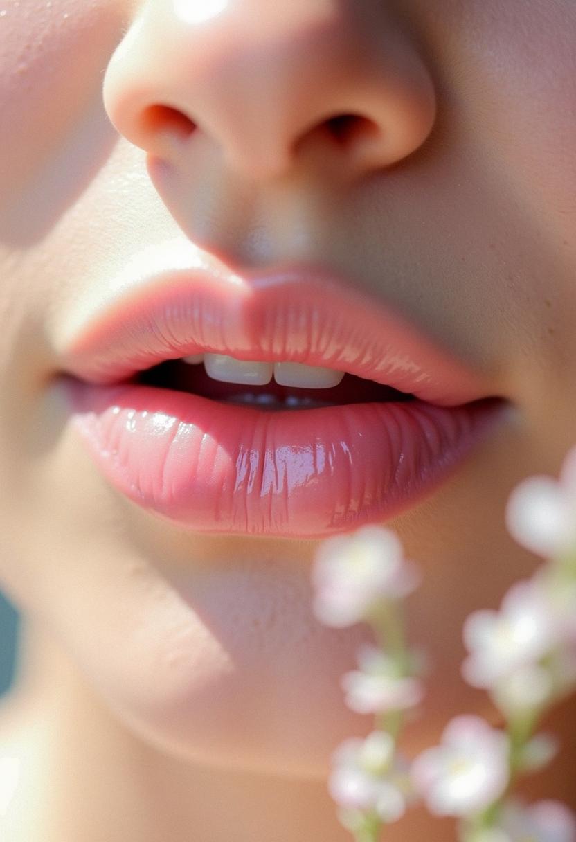 cute lips aesthetic