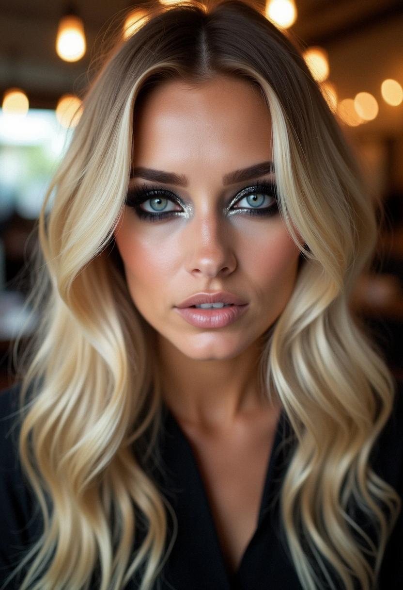 dark eye makeup for blondes