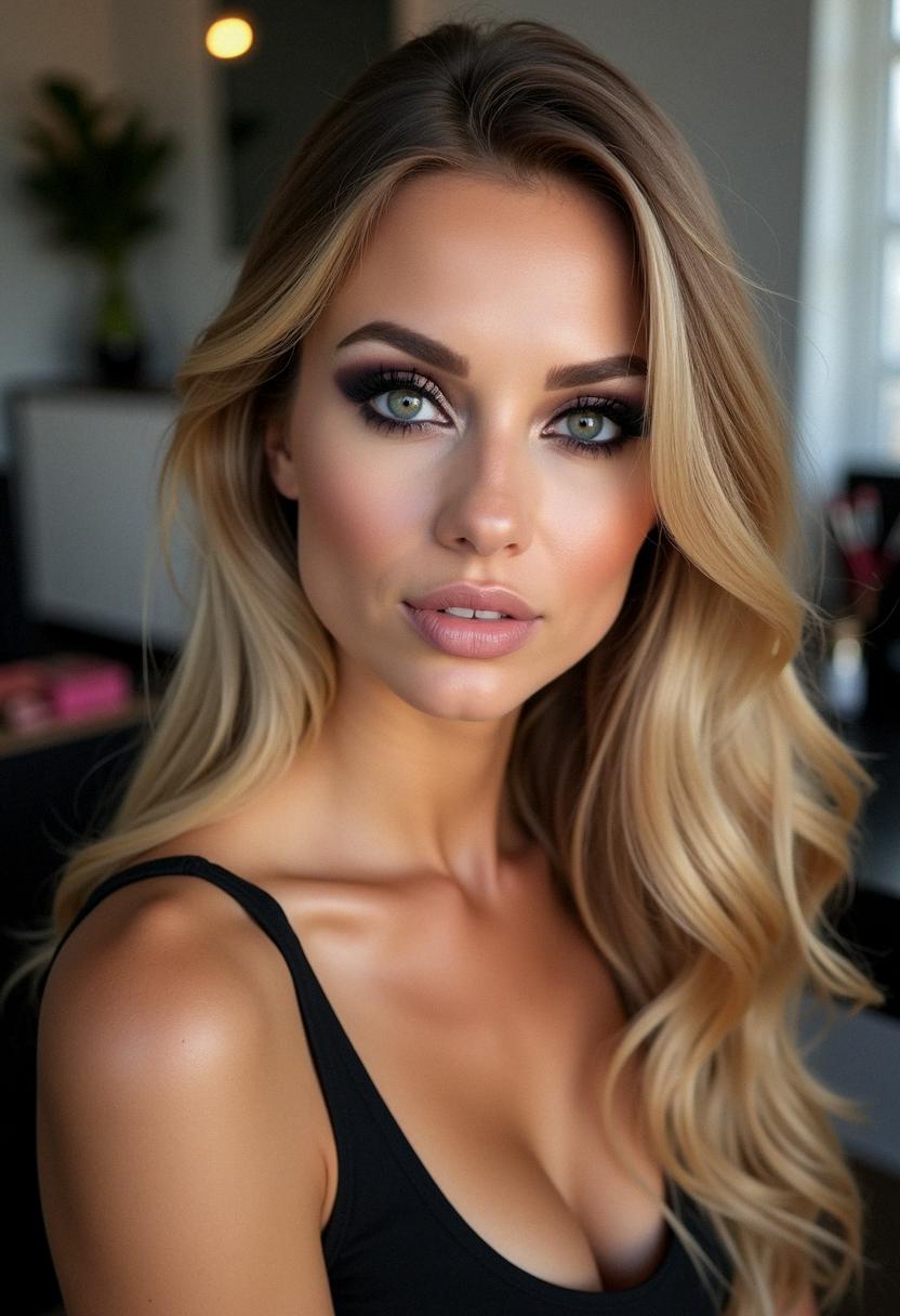 dark eye makeup for blondes
