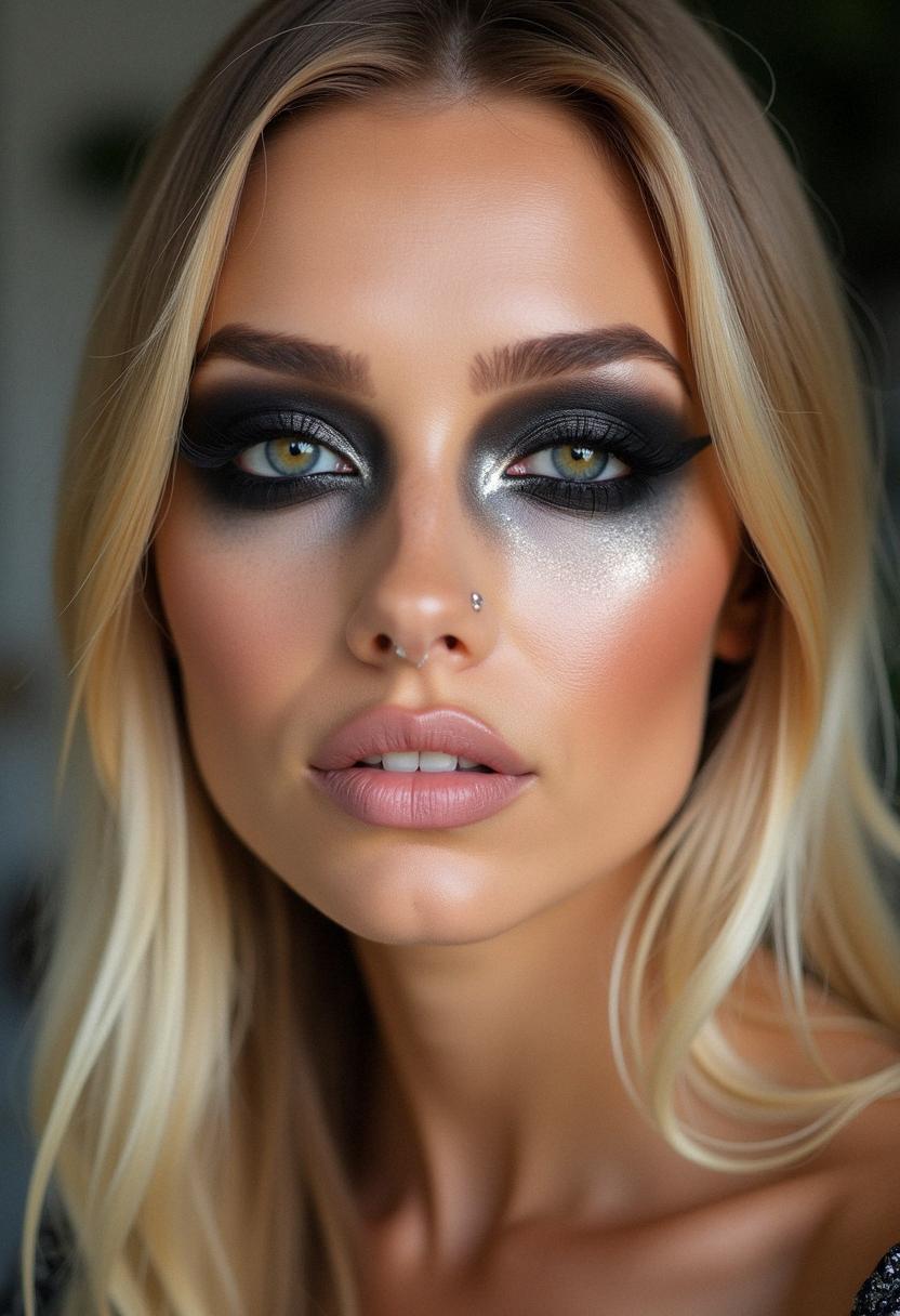 dark eye makeup for blondes