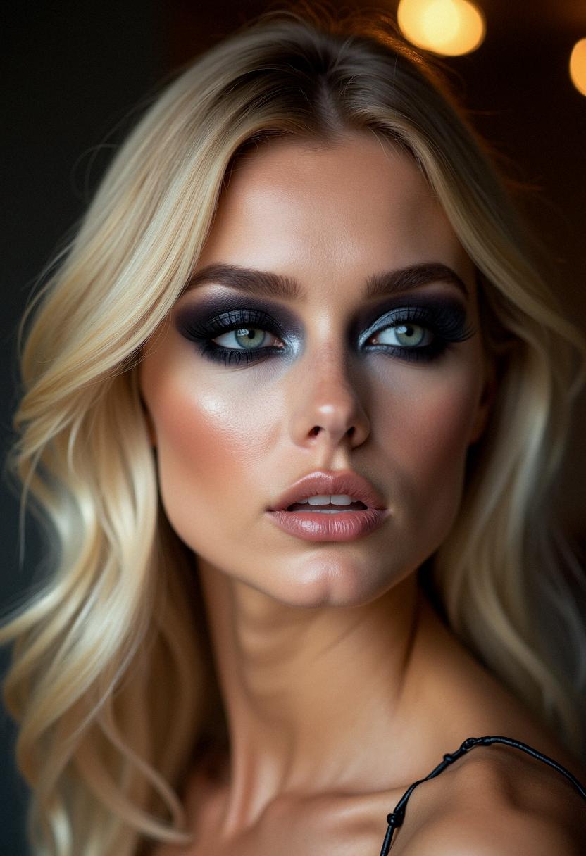 dark eye makeup for blondes