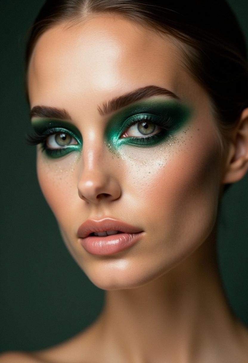 dark green smokey eye dark green smokey eye
