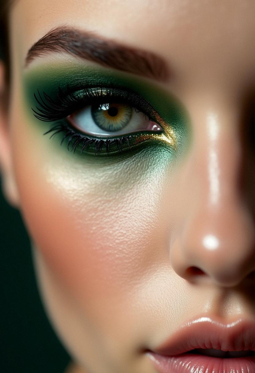 dark green smokey eye dark green smokey eye
